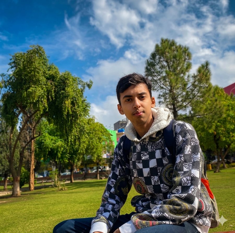 Portrait of Raja Muhammad Abdullah outdoors
